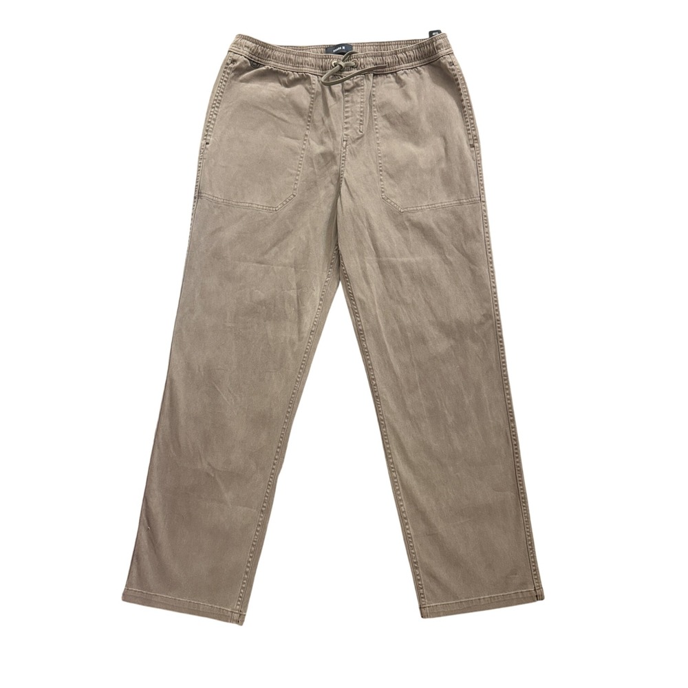 Roark Revival HWY  Mens Brown Elastic Waist Cotton Stretch Pants Size L SKU72